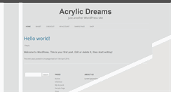 Desktop Screenshot of acrylicdreams.co.uk