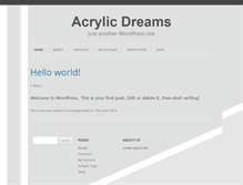 Tablet Screenshot of acrylicdreams.co.uk